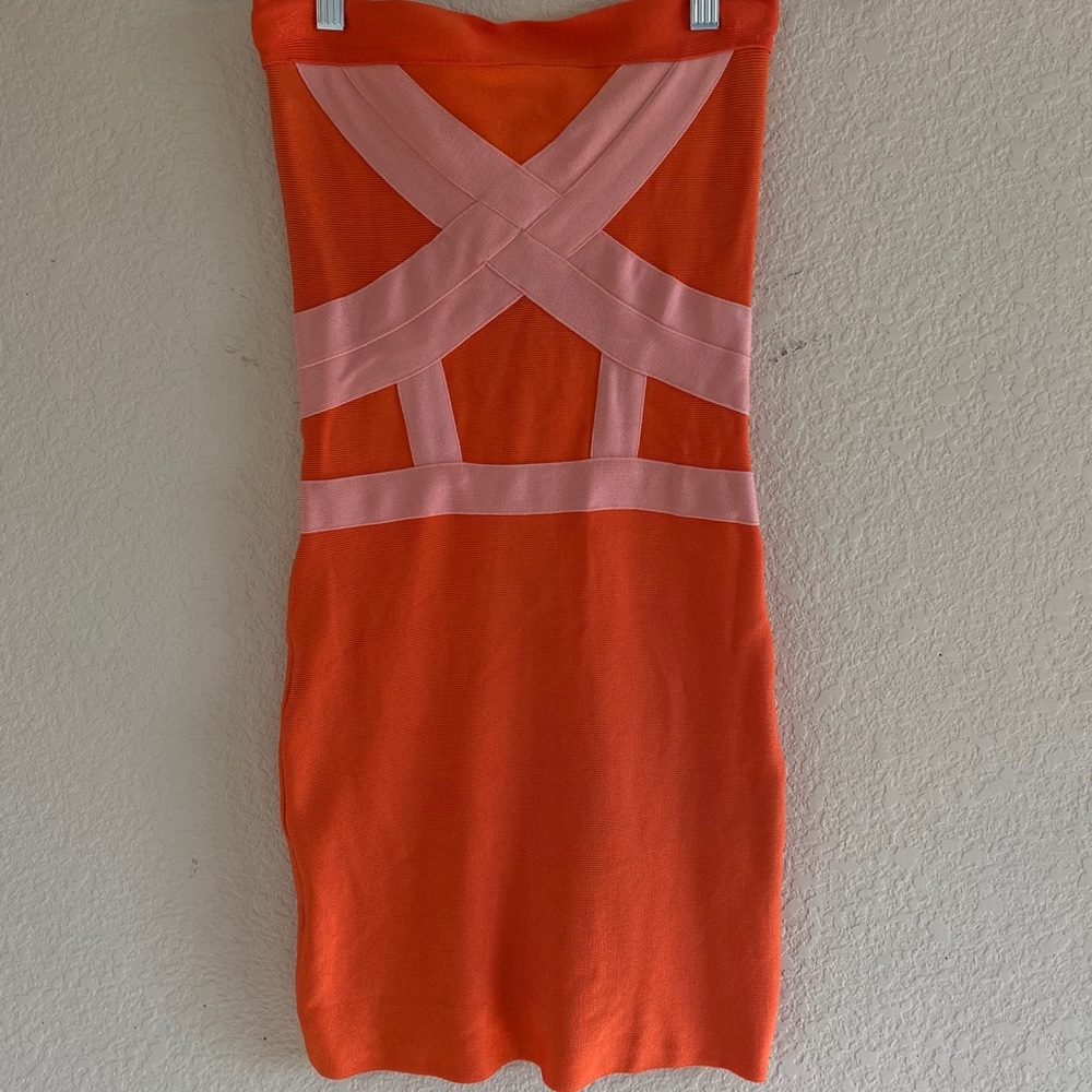 Strapless bodycon dress